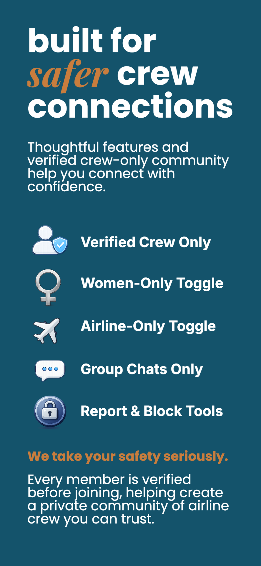 Built for safer crew connections